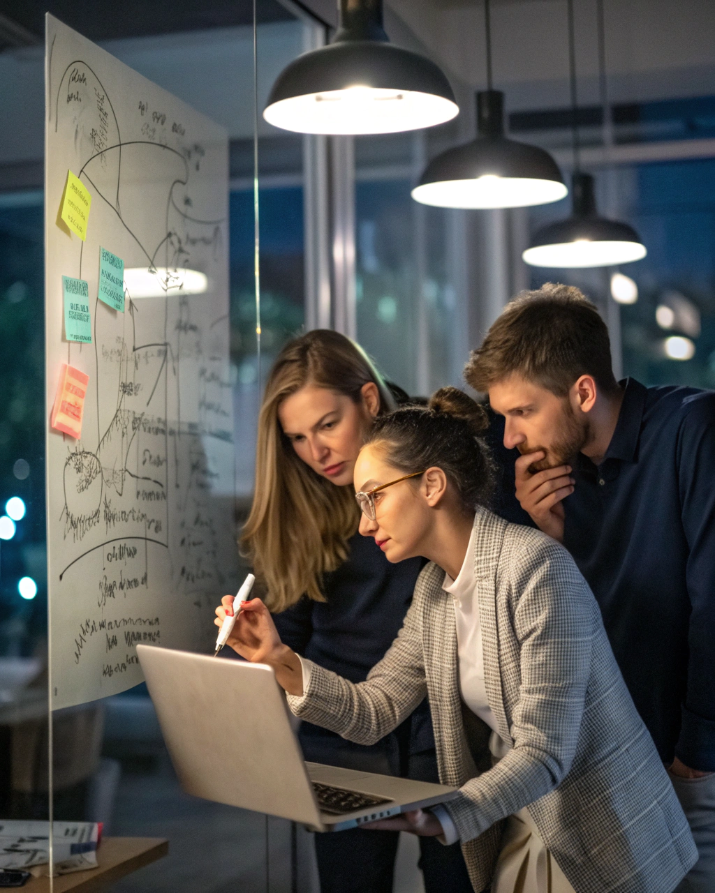 a-diverse-group-of-four-young-professionals-gather